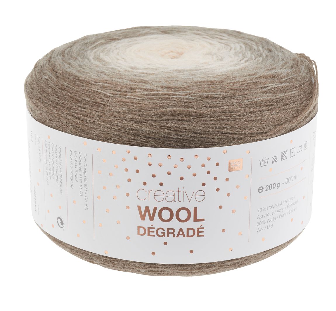 Rico Creative Wool Dégradé - Natuur