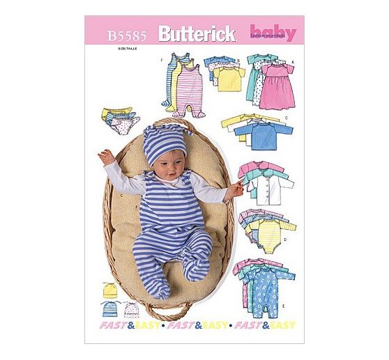 Butterick Knippatroon B5585 "Baby uitrusting"