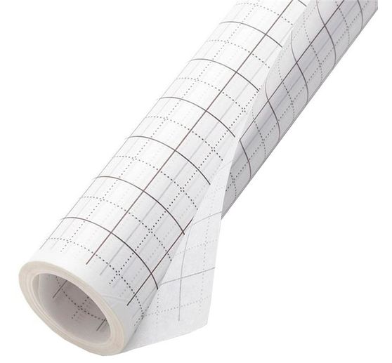 Knip Patroon-Zijdepapier met centimeter raster, 0,8 m breed, 15 m