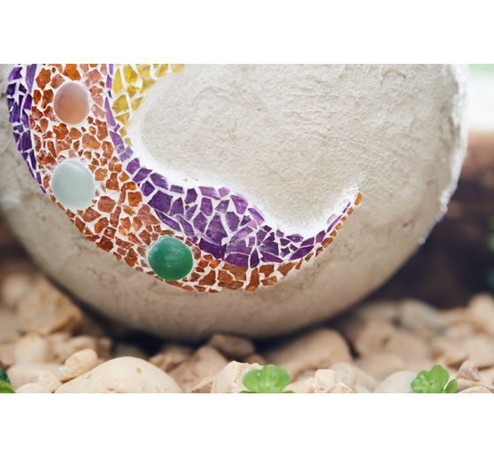 VBS Glass muggle stones "Colorful Opaque", 1 kg, Ø 1,8 cm