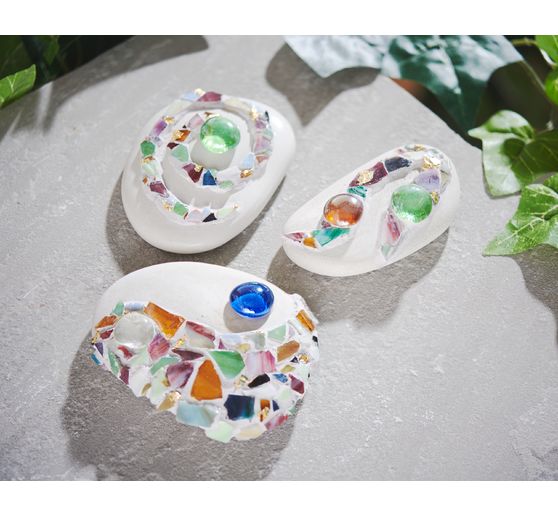VBS Glass muggle Stones "Colorful", 1 kg