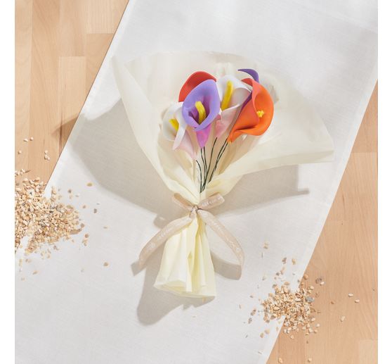Bedrukt lint "Bloemen"