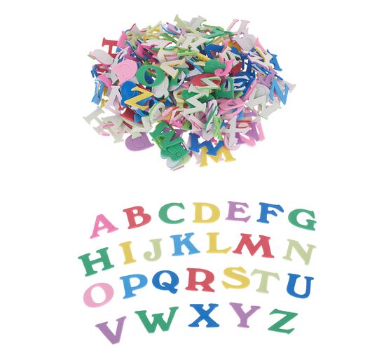 VBS Foam rubber "Letters", self-adhesive, 200 pcs.