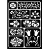 VBS Stencil, zelfklevend, DIN A5 Bloemen