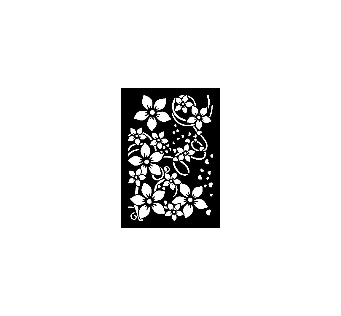 Sjabloon DIN A4 - Flower