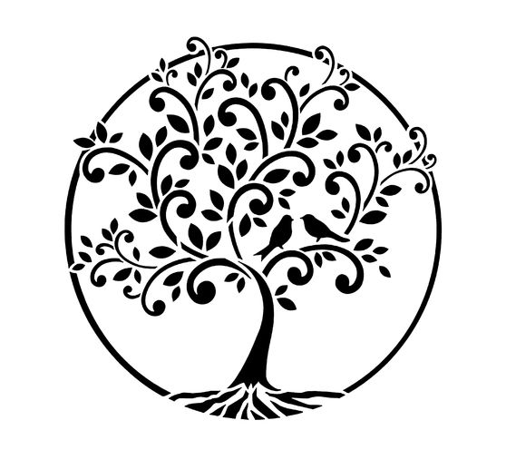 Stencil "Tree of life"