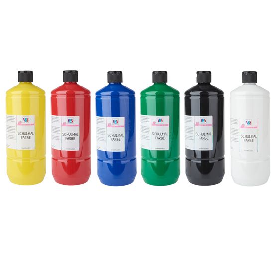 VBS School paint colour, Set of 6