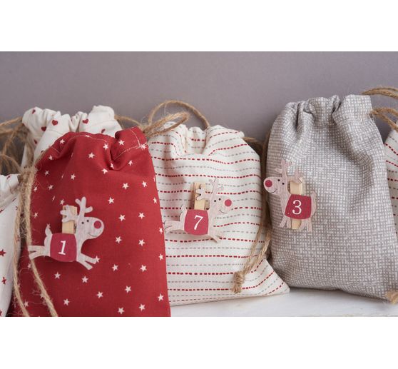 Cotton fabric country house "Embroidery stitch"