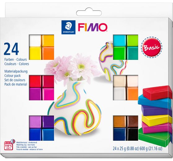 FIMO zacht Materiaalpakket "Basis", 600 g
