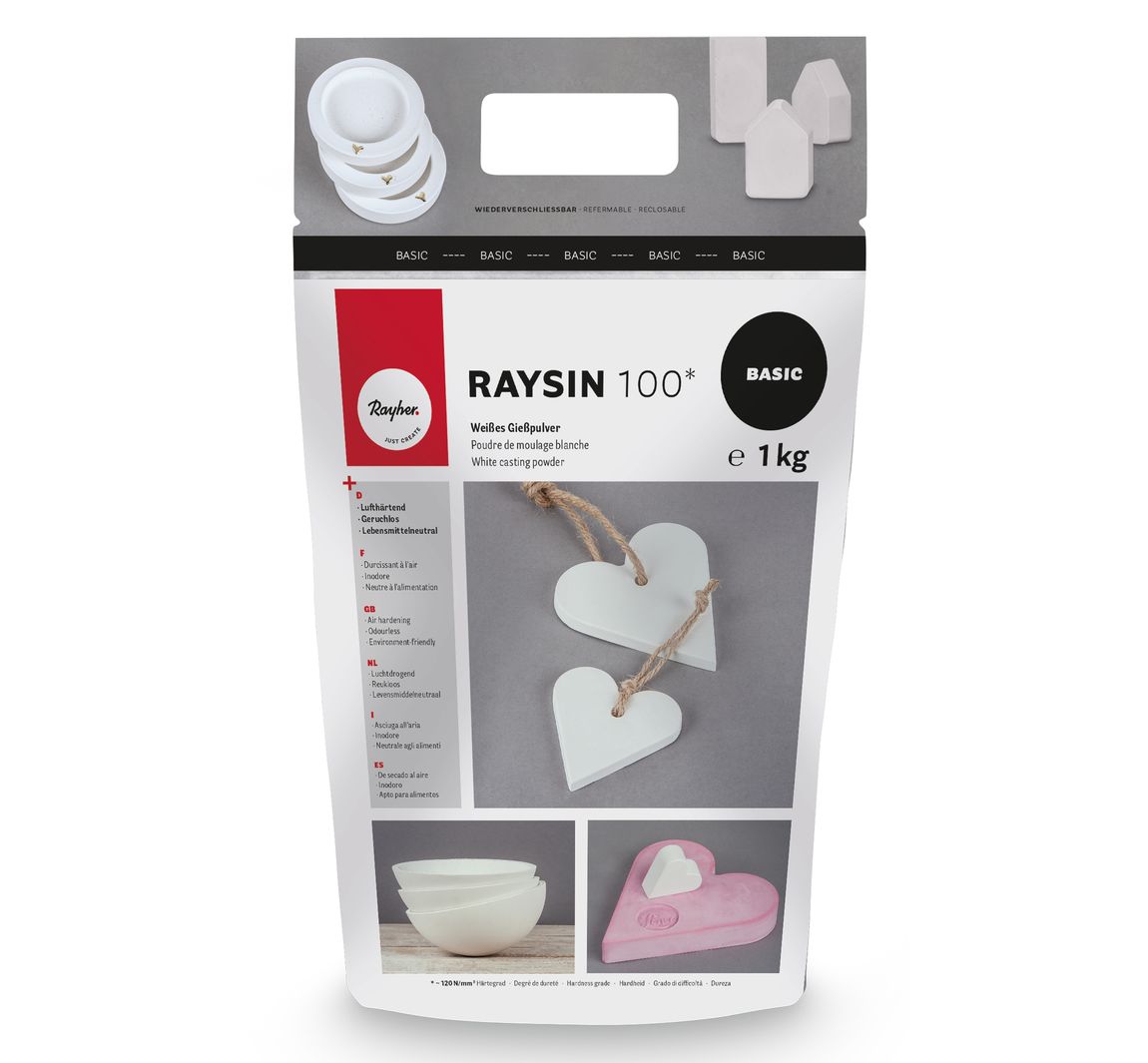 Gietpoeder "Raysin 100", wit - 1 kg