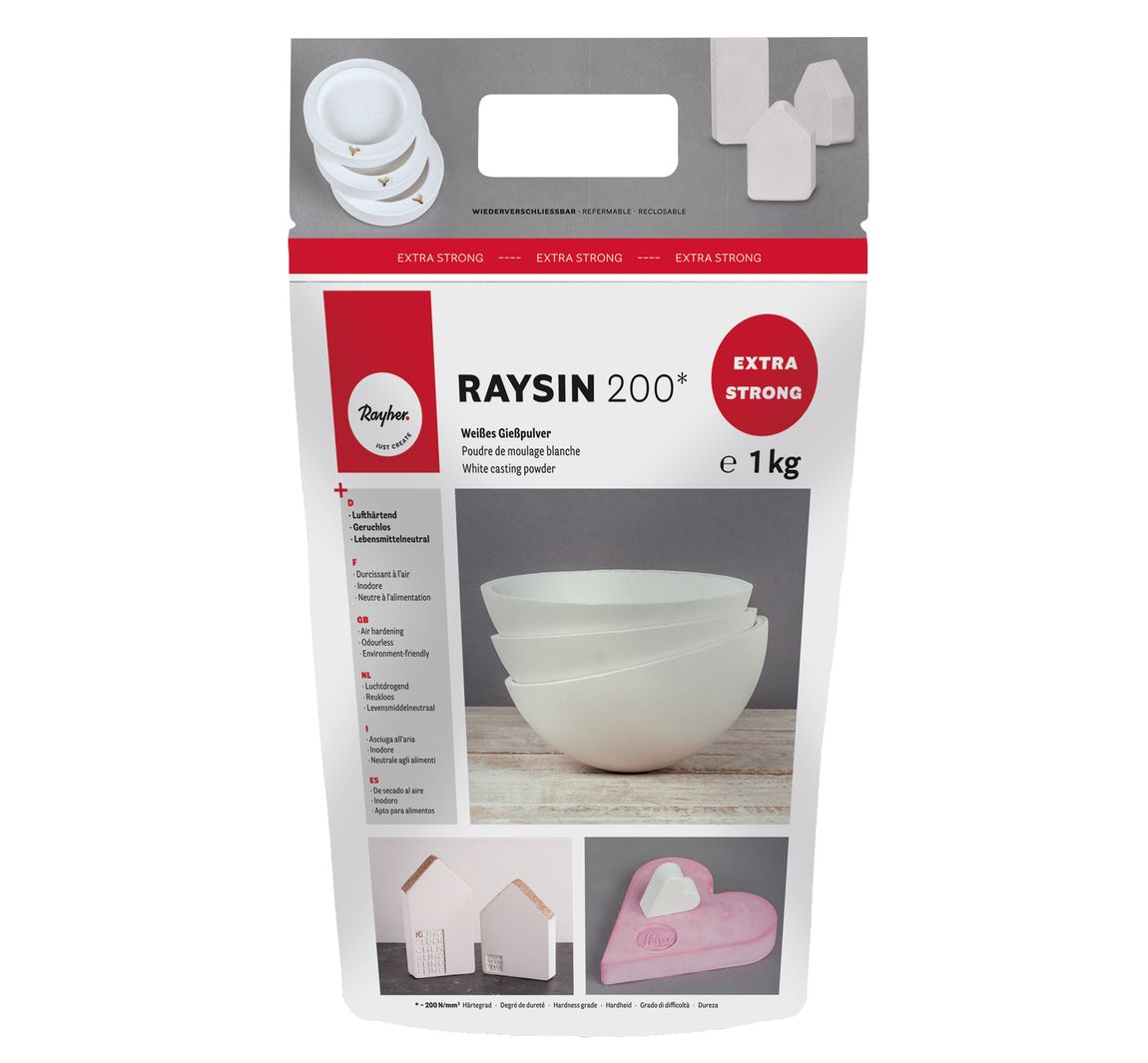 Gietpoeder "Raysin 200", wit - 1 kg