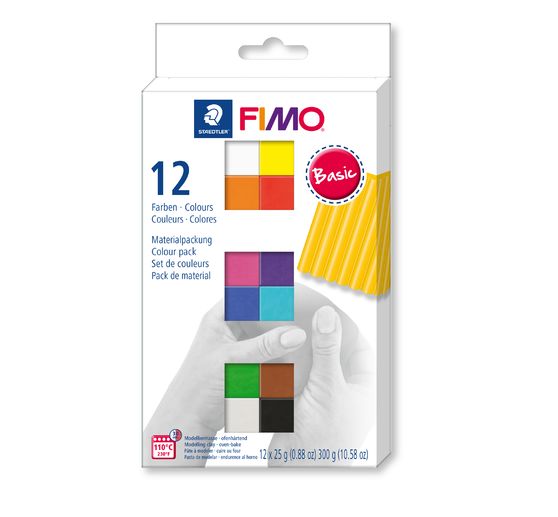 FIMO zachte materiaalverpakking "Basis Kleuren"