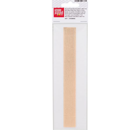 Decorating wax-pearl strips