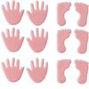 Wasmotief "Handen en voeten" Roze