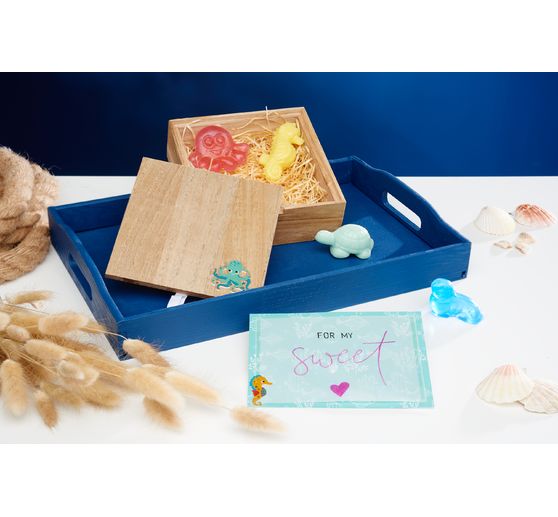 VBS Wooden box "Square" with loose lid