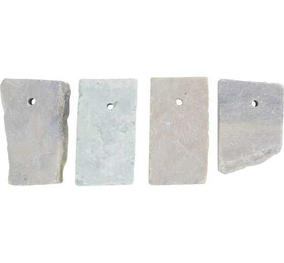 Soapstone-Amulet stones, 4 pieces