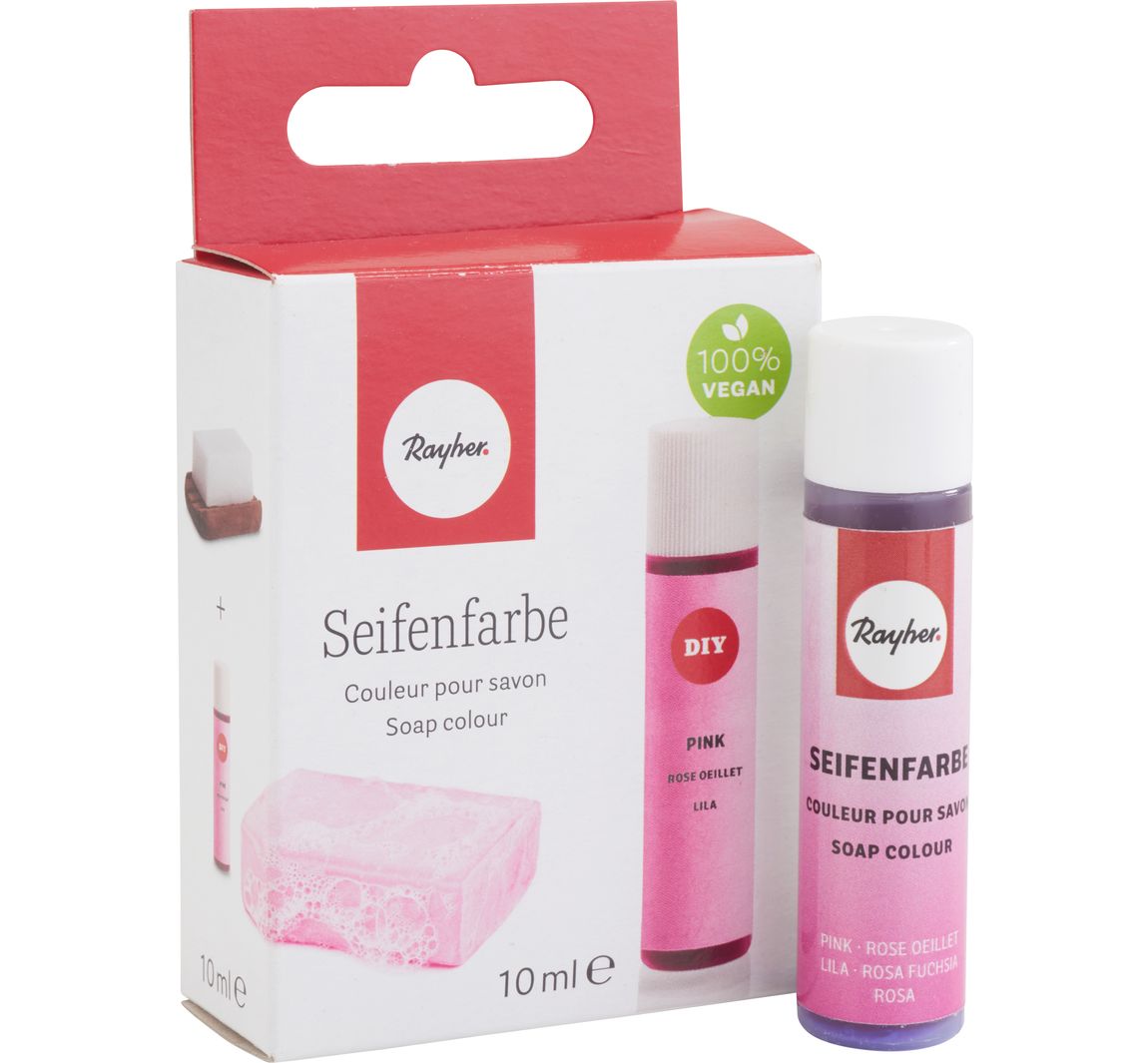 Zeepkleur10 ml - Rozig