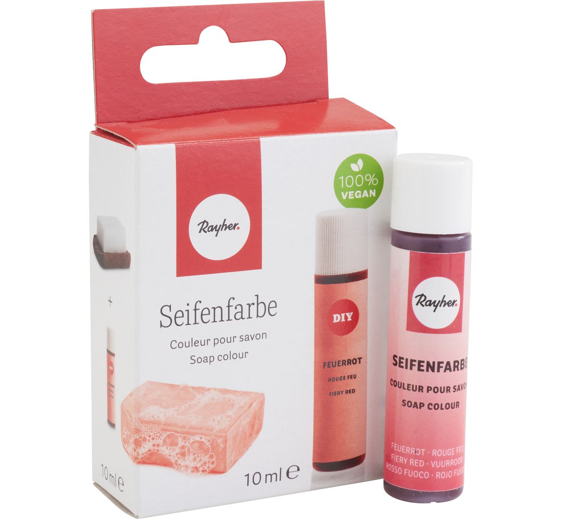 Zeepkleur10 ml - Vuurrood