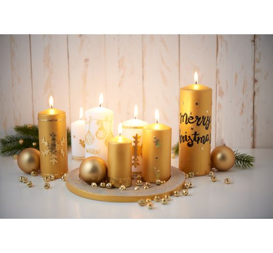 Pillar candle flat head 200/70mm
