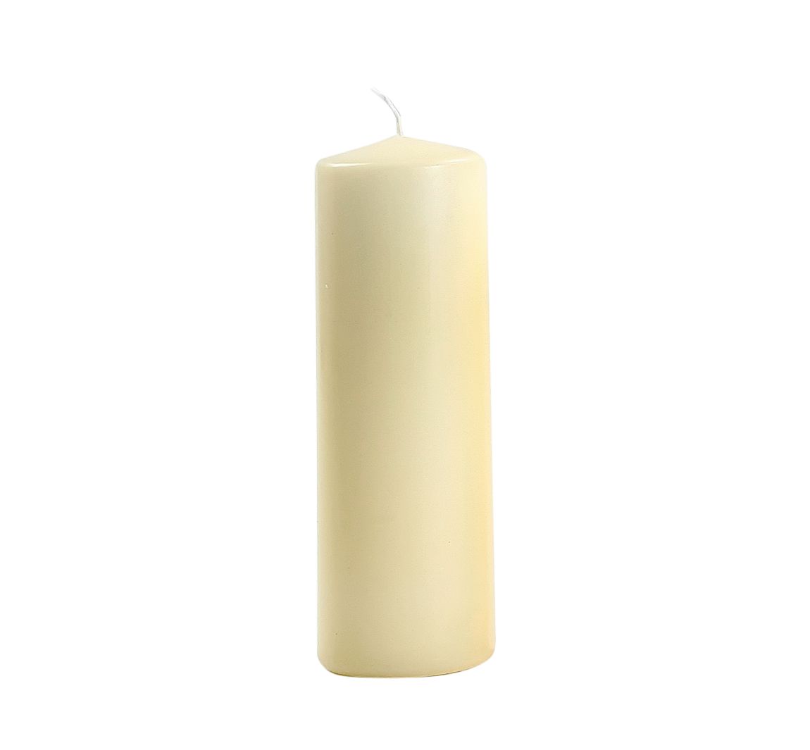 Pilaar kaars platte kop 100/50mm - Créme
