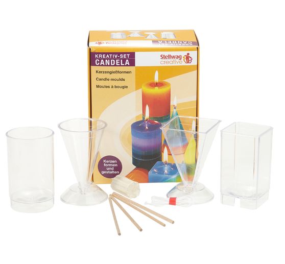 Candle casting molds, set of 4