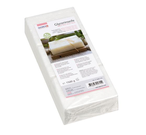 Glycerine Eco-gegoten zeep "Aloë Vera", ondoorzichtig