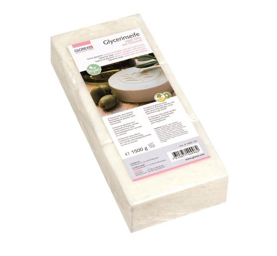 Glycerin Eco-casting soap "Olive oil", opaque