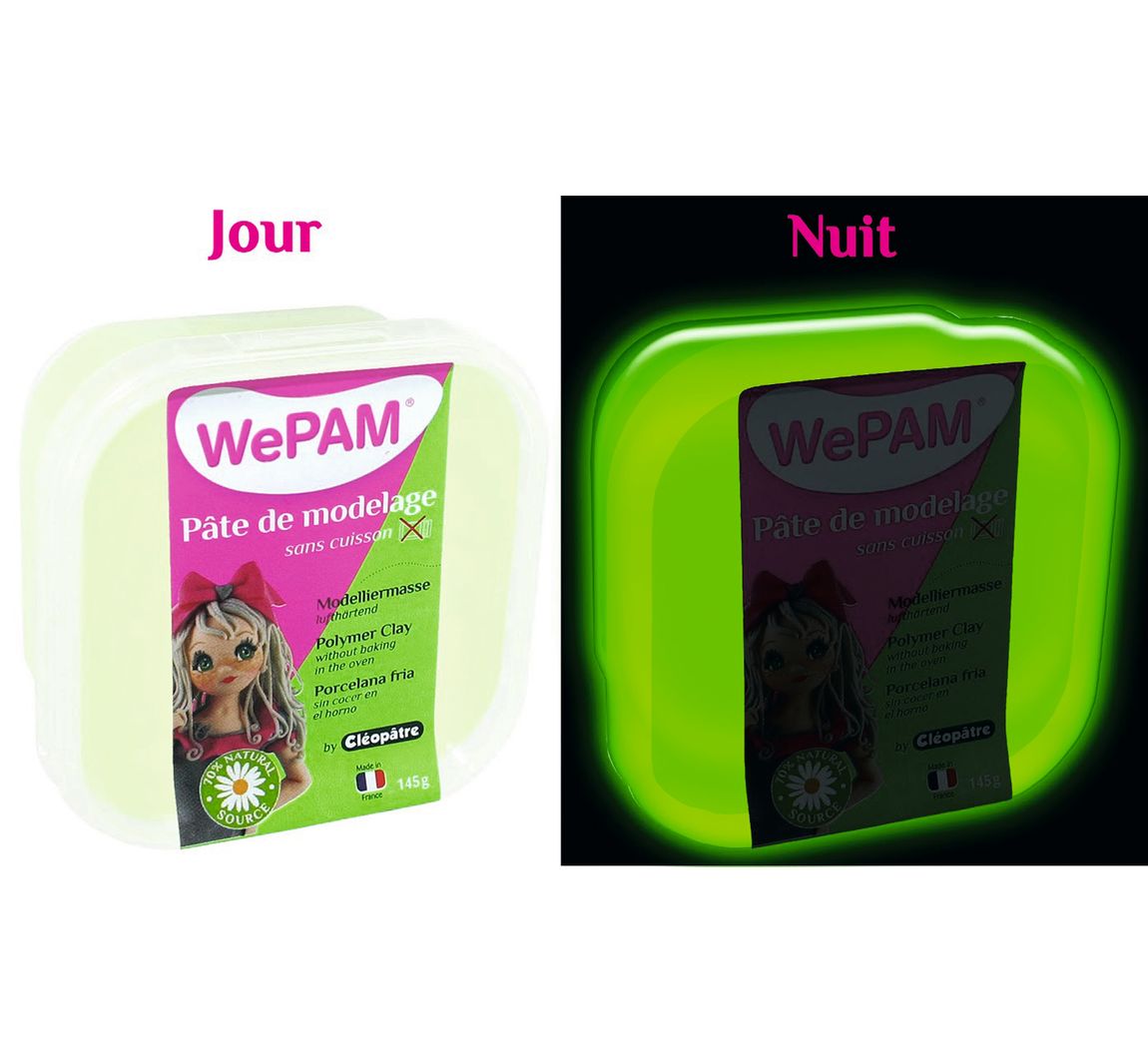 WePAM, luchtverharding Modelleerklei - Fotoluminescent