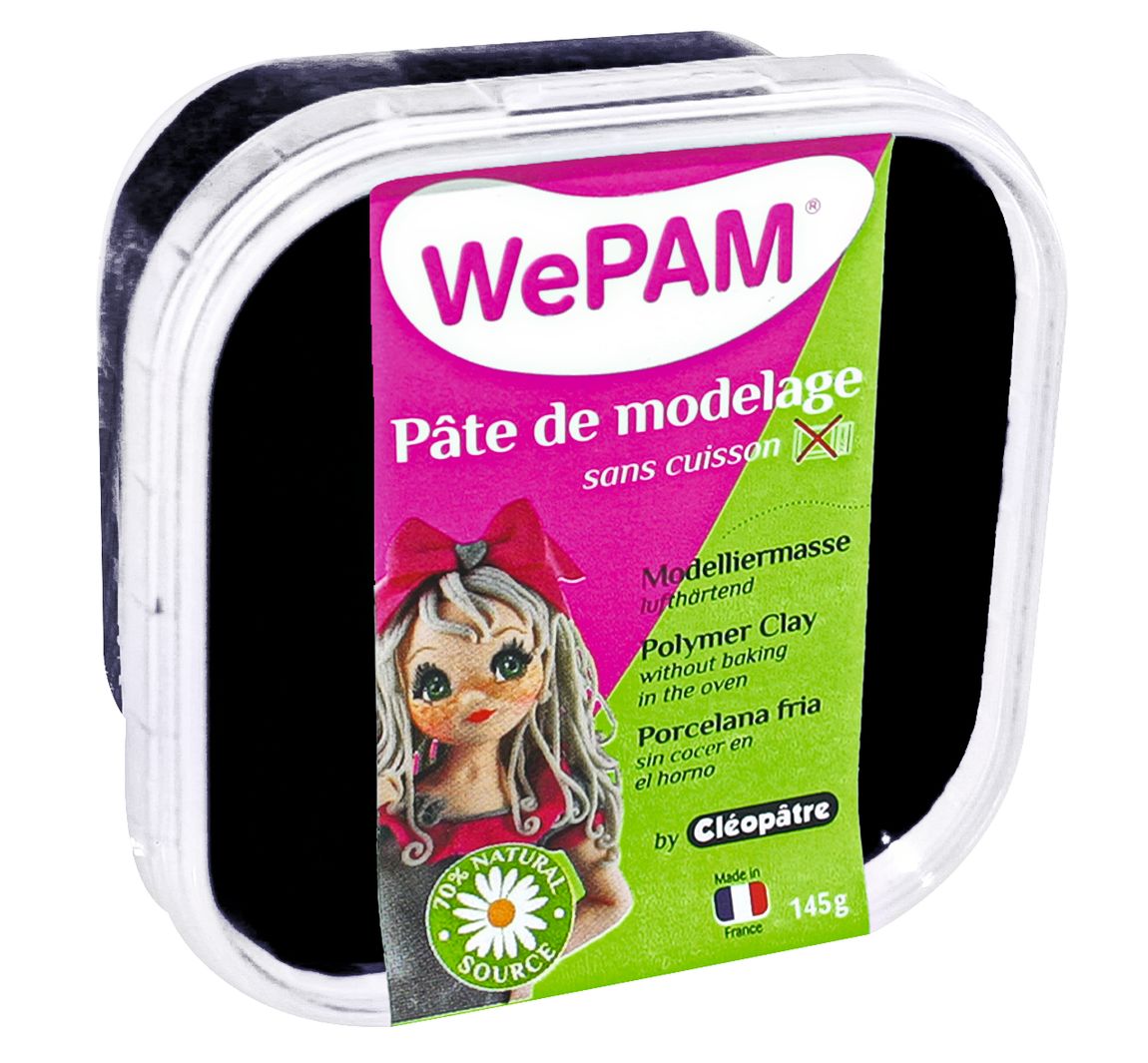 WePAM, luchtverharding Modelleerklei - Zwart
