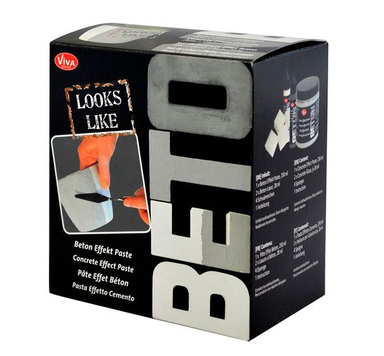 Concrete effect set, 8 pcs.