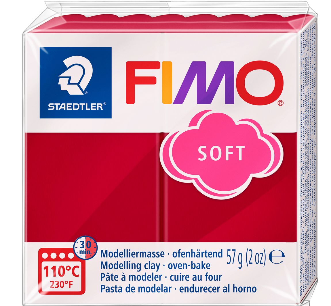 FIMO soft"Basic" - Kersenrood