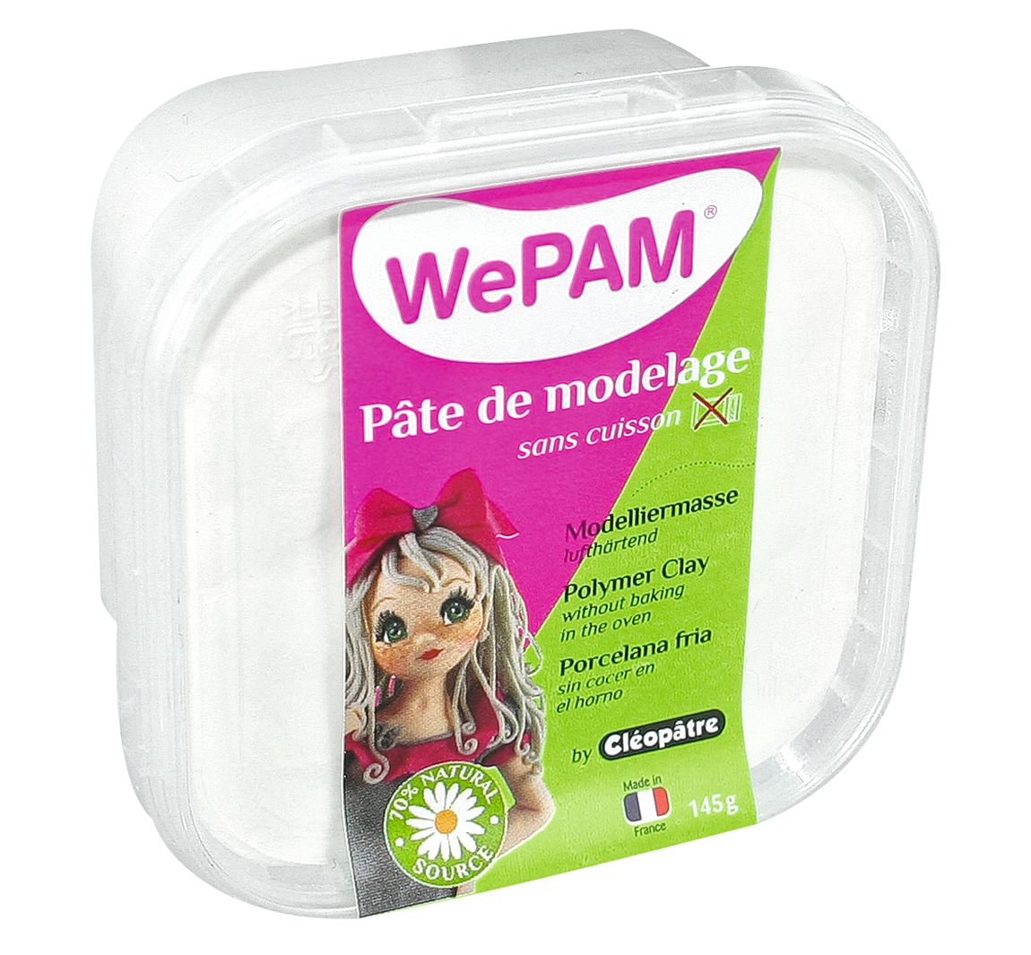 WePAM, luchtverharding Modelleerklei - Wit