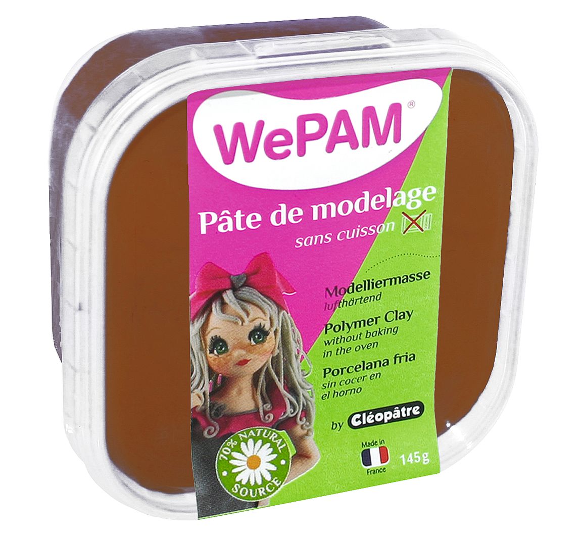 WePAM, luchtverharding Modelleerklei - Chocolade