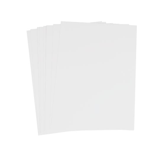 Encaustic paint cards, white, DIN A5