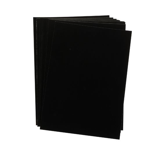 Encaustic paint cards black, DIN A6