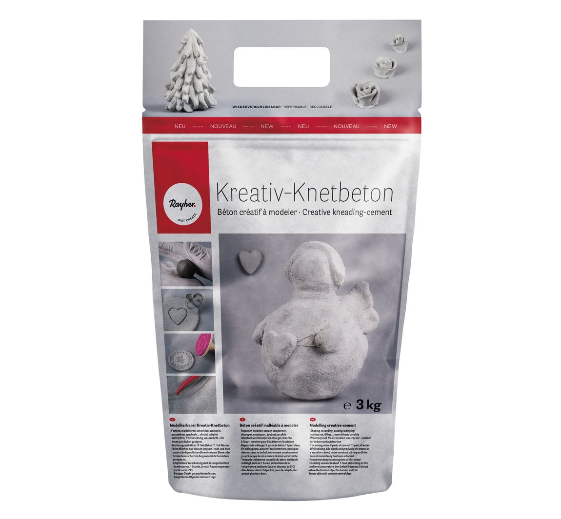 Creatief Gesmeed Beton - 3 kg