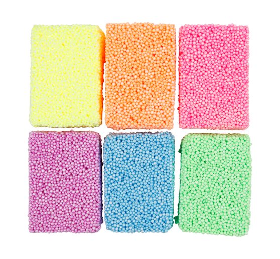 Soft Foam, assorted colours, 6 x 10 g