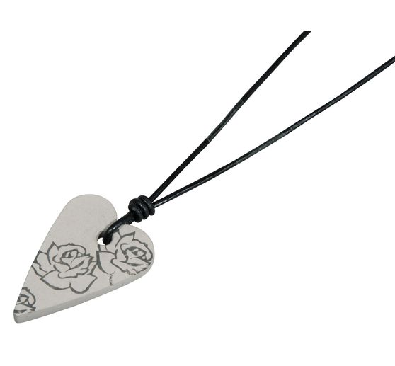 Gietvorm "Decoratieve hanger Hart", ca. 2,7 x 3,9 cm
