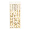 Advent Numbers" reliëfsticker