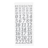 Advent Numbers" reliëfsticker