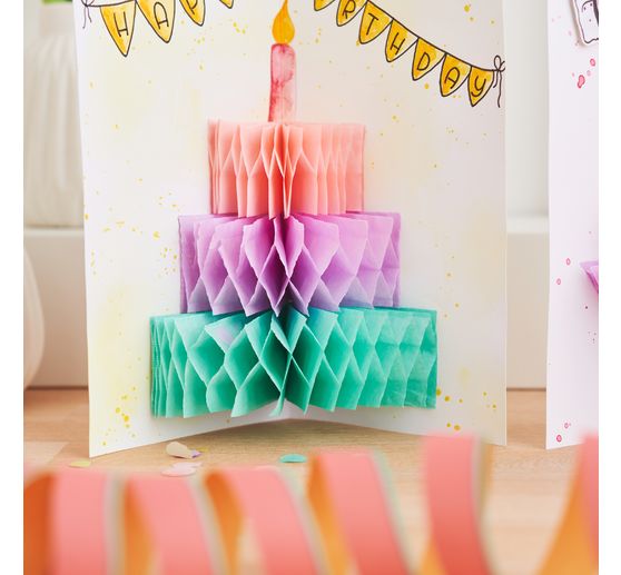 Double cards with envelopes "DIN long", 50 pieces