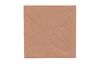 Double cards with envelopes "Kraft paper", 12.5 x 12.5 cm, 50 pieces