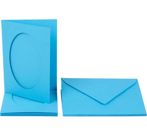 Passepartout cards "Oval", 10 pcs.