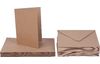 double cards with envelopes "Kraft paper", DIN A6, 50 pieces