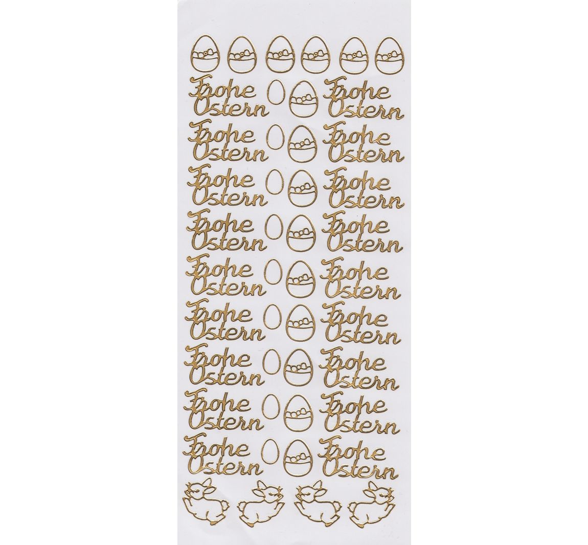 Reliëfsticker "Pasen" - Goud