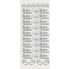 Relief sticker "Easter" Silver