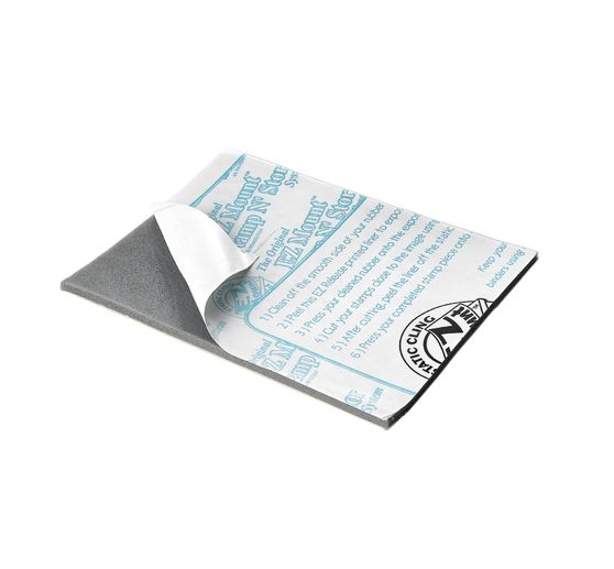 Mounting material for stamp rubbers