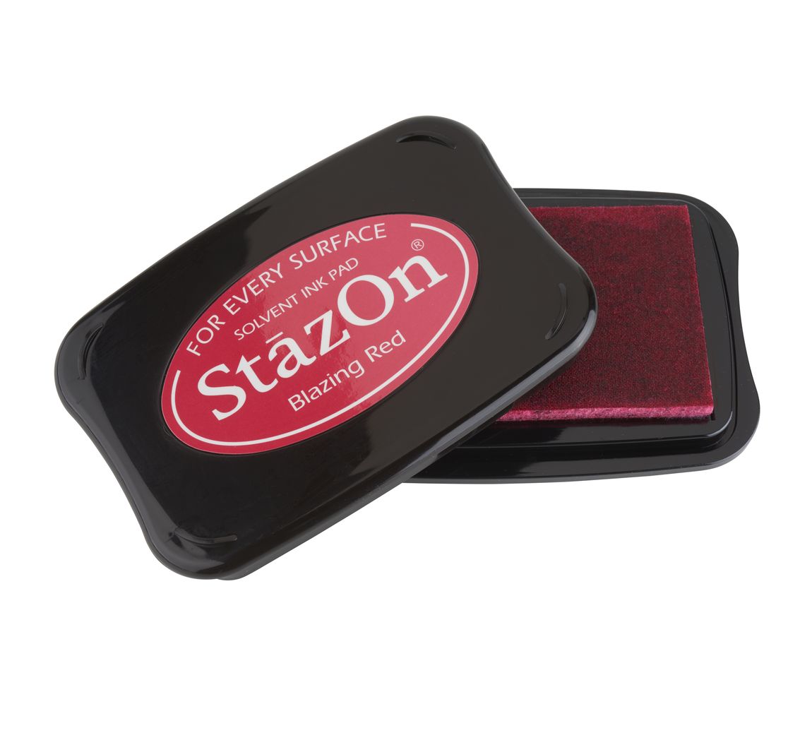 Staz-On Stempelkussen - Vuurrood