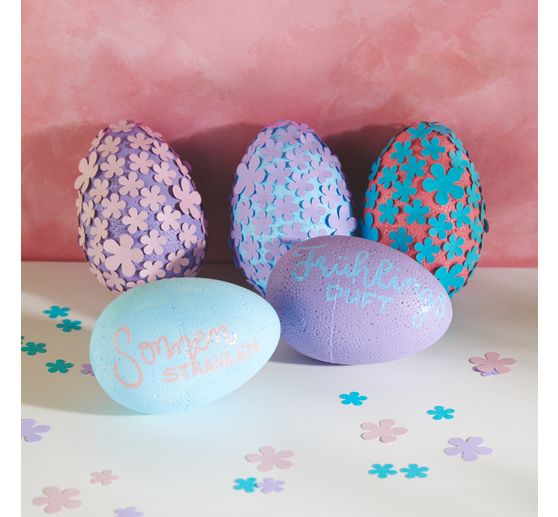 VBS Styrofoam egg, approx. 10 x 7,5 cm,10 pieces