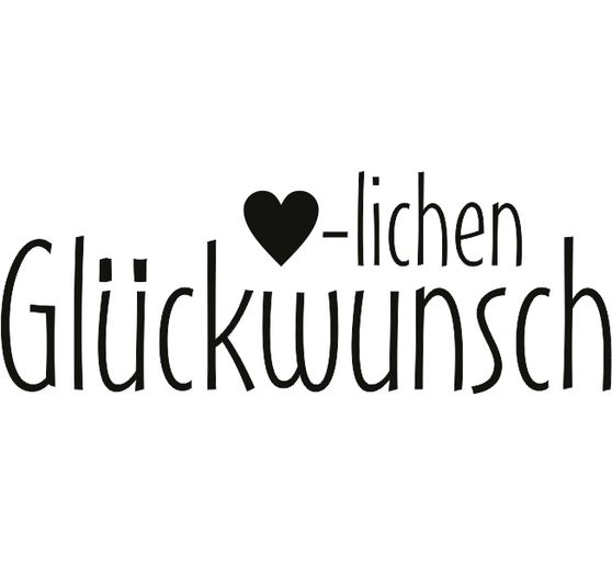 Houten stempel "Herzlichen Glückwunsch"